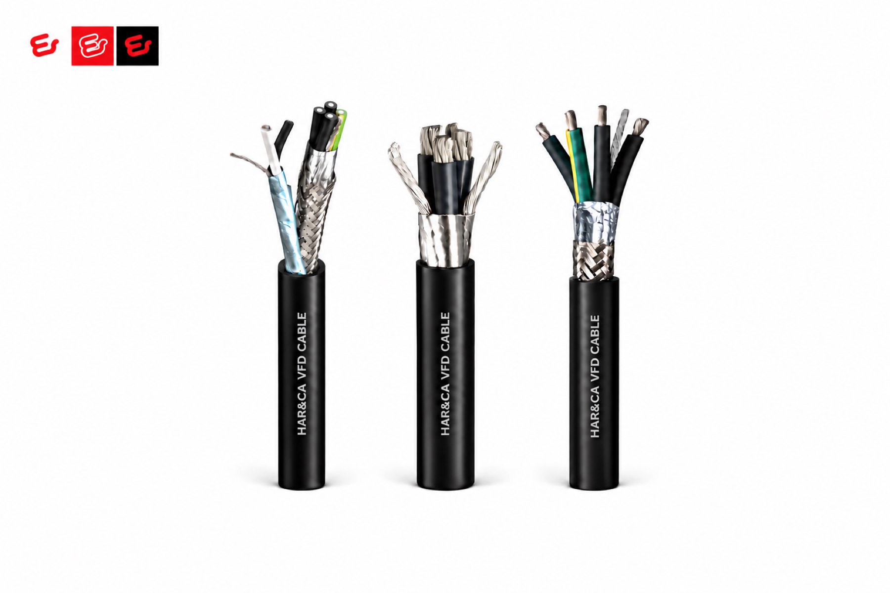 HAR&CA VFD cable constructions with branded sheaths